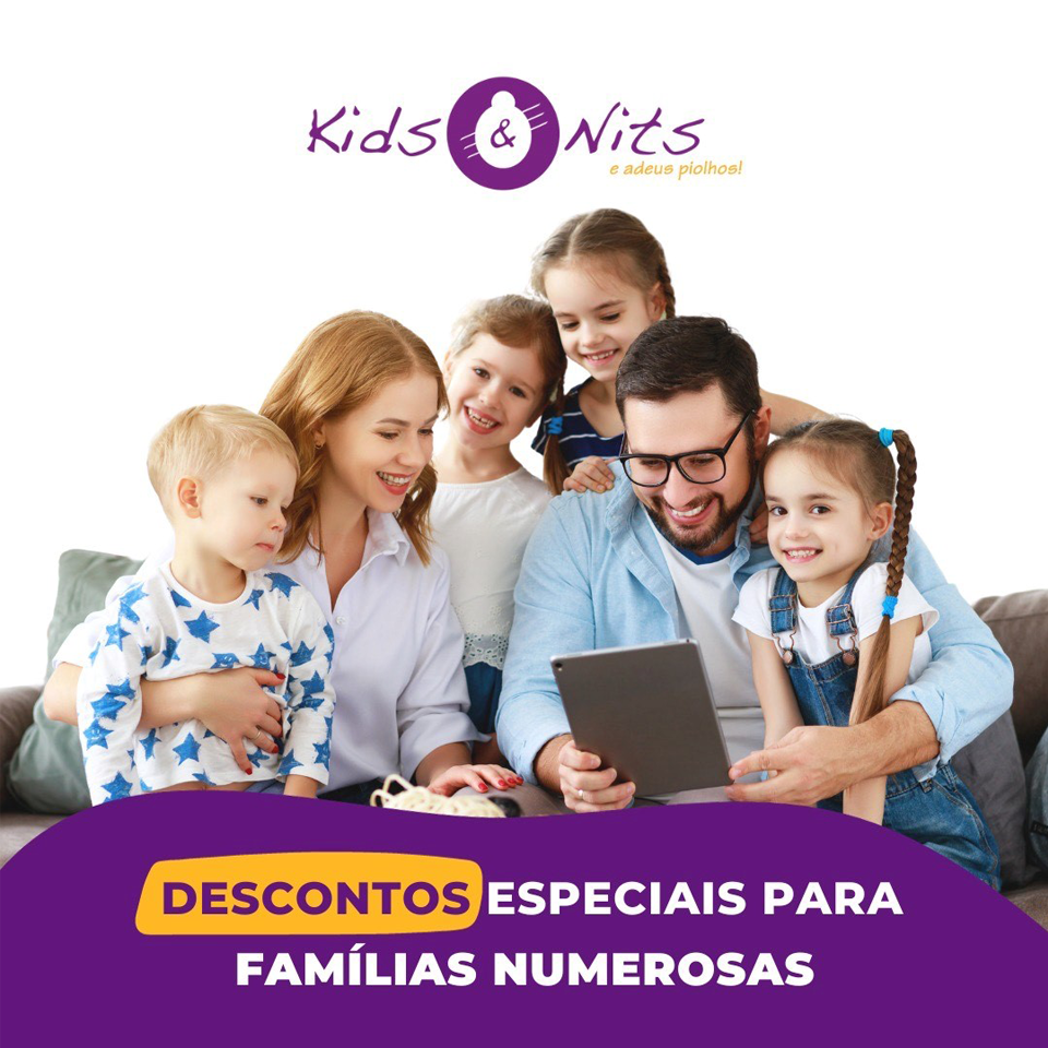 Desconto especial para famílias numerosas! ✨